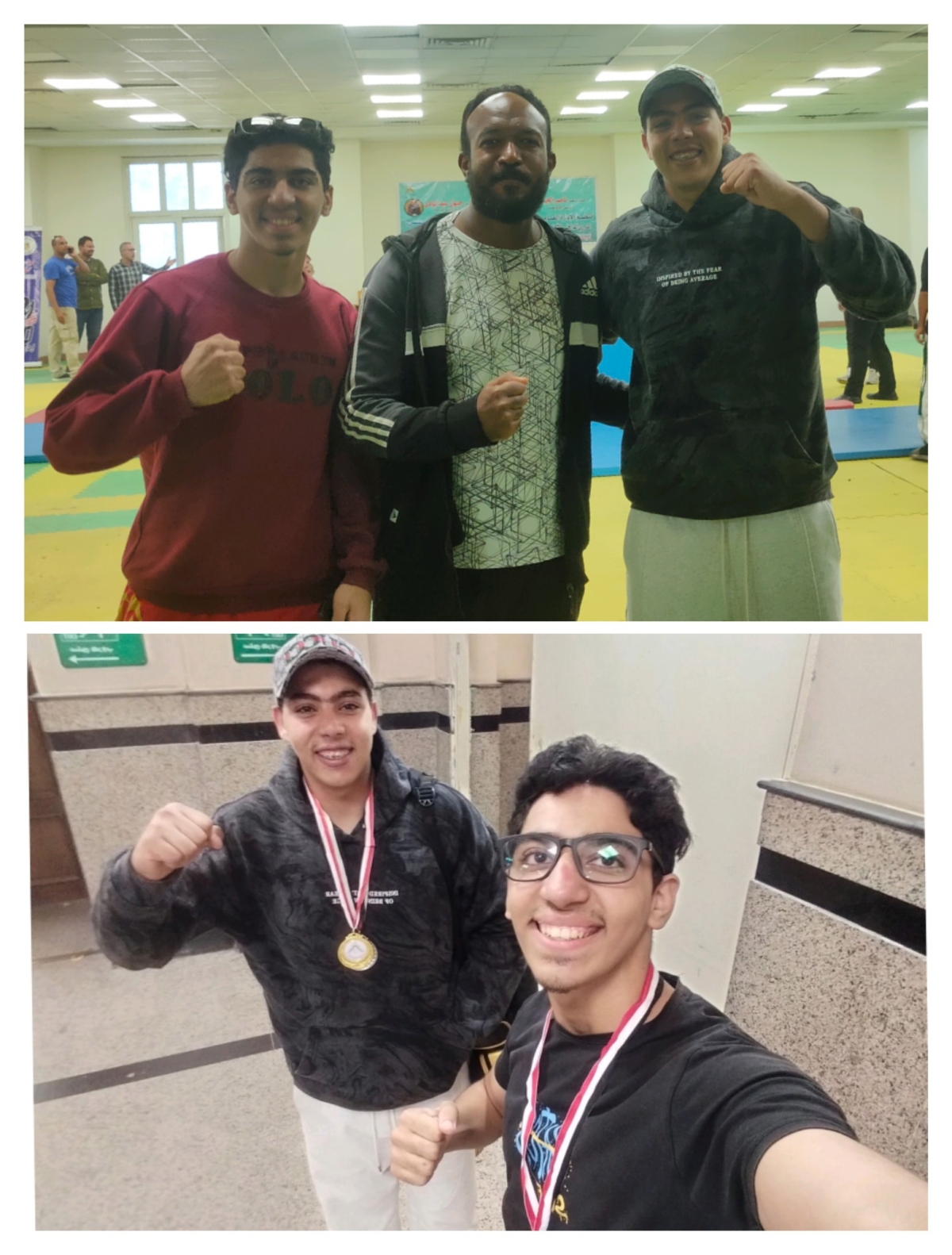 يهنئ السيد الأستاذ الدكتور محمد هيكل عميد الكلية، والسيد الأستاذ الدكتور محمد أبو ريا وكيل الكلية لشئون التعليم والطلاب، رعاية الشباب بكلية العلوم ا/ ايمن  و ا / احمد و د ايمن و د اسلام و الطالب عبدالرحمن محمد الشهير بميخا بالفرقة الثالثة لحصوله على